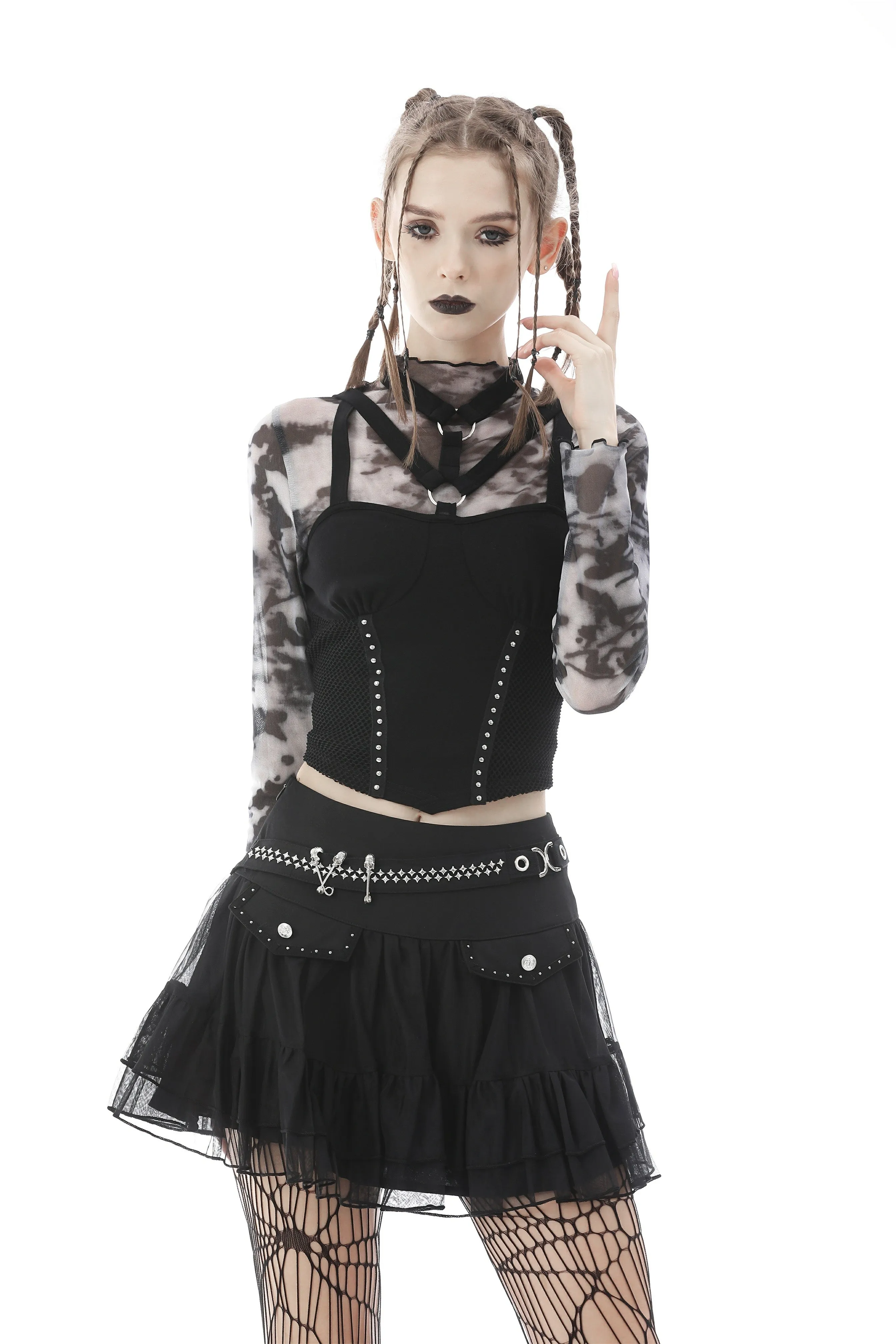 Alternative dye high neck daily top TW368