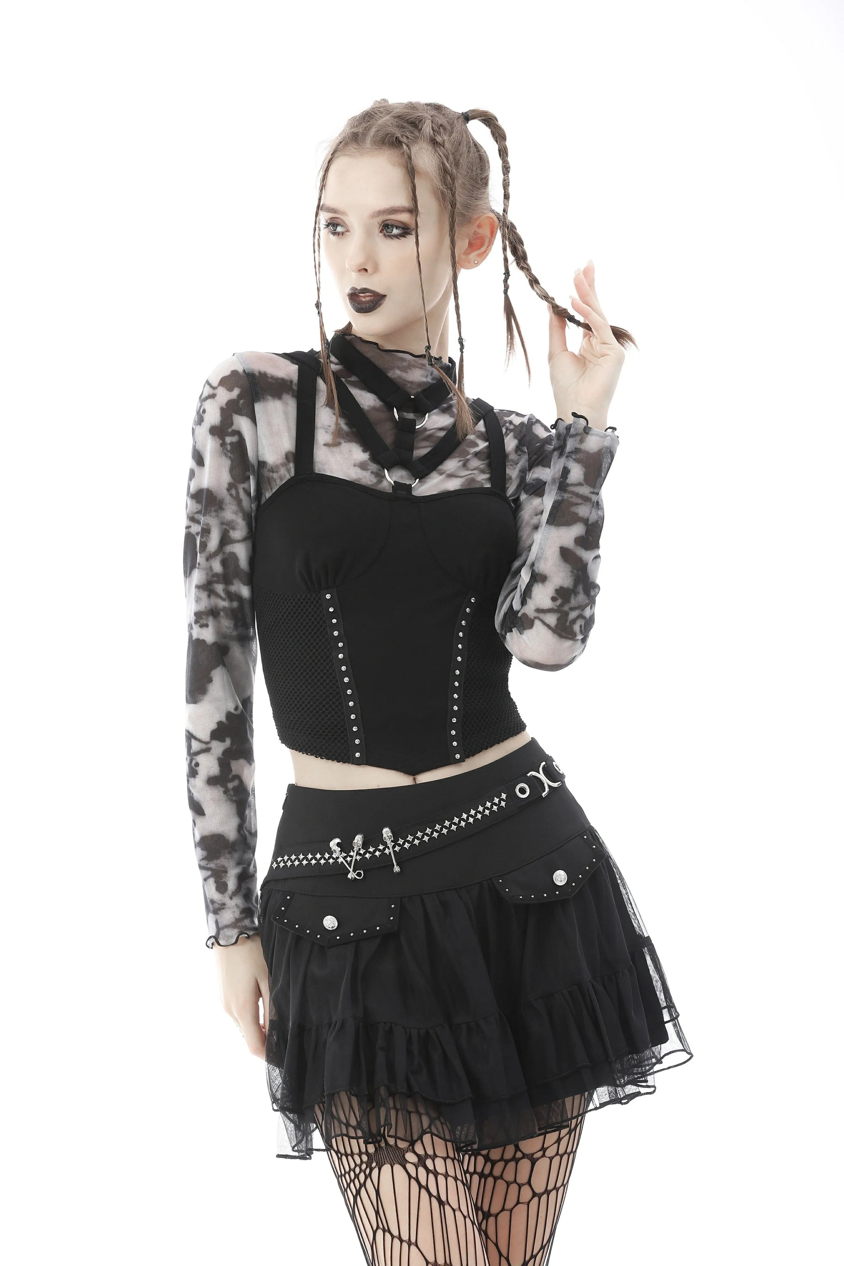 Alternative dye high neck daily top TW368