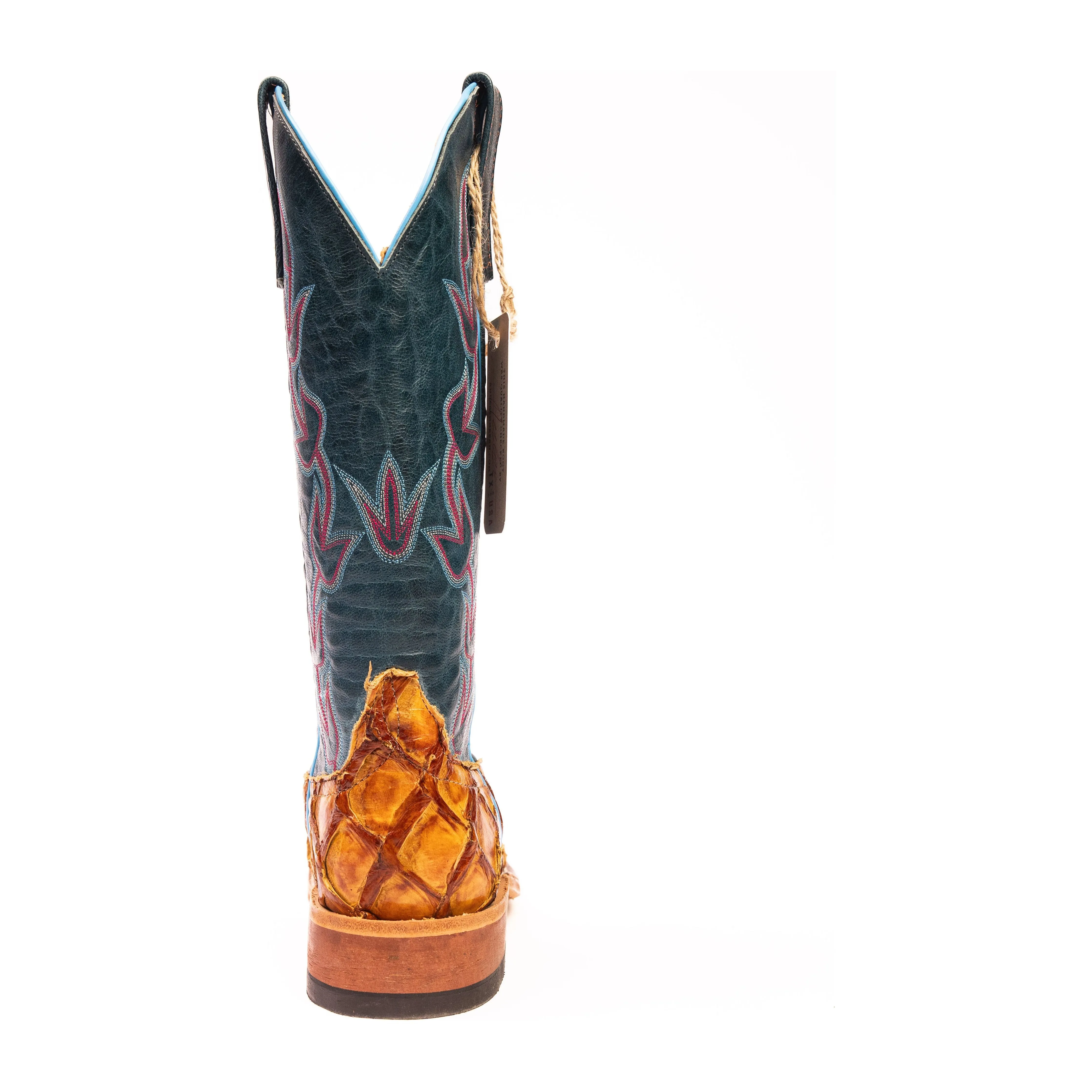 Anderson Bean Antique Saddle Big Bass with Teal Tops