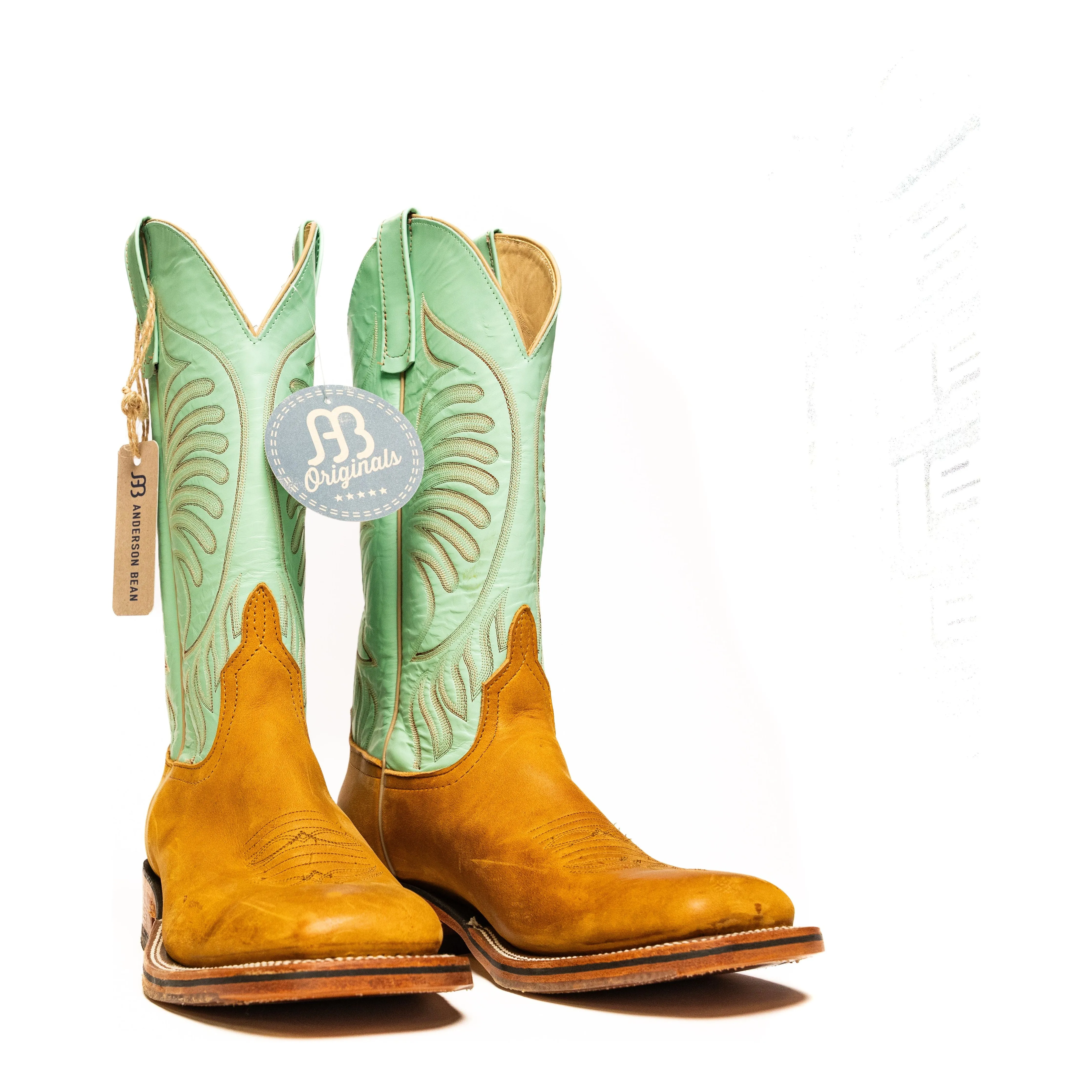 Anderson Bean Burnished Rust with Mint Glove