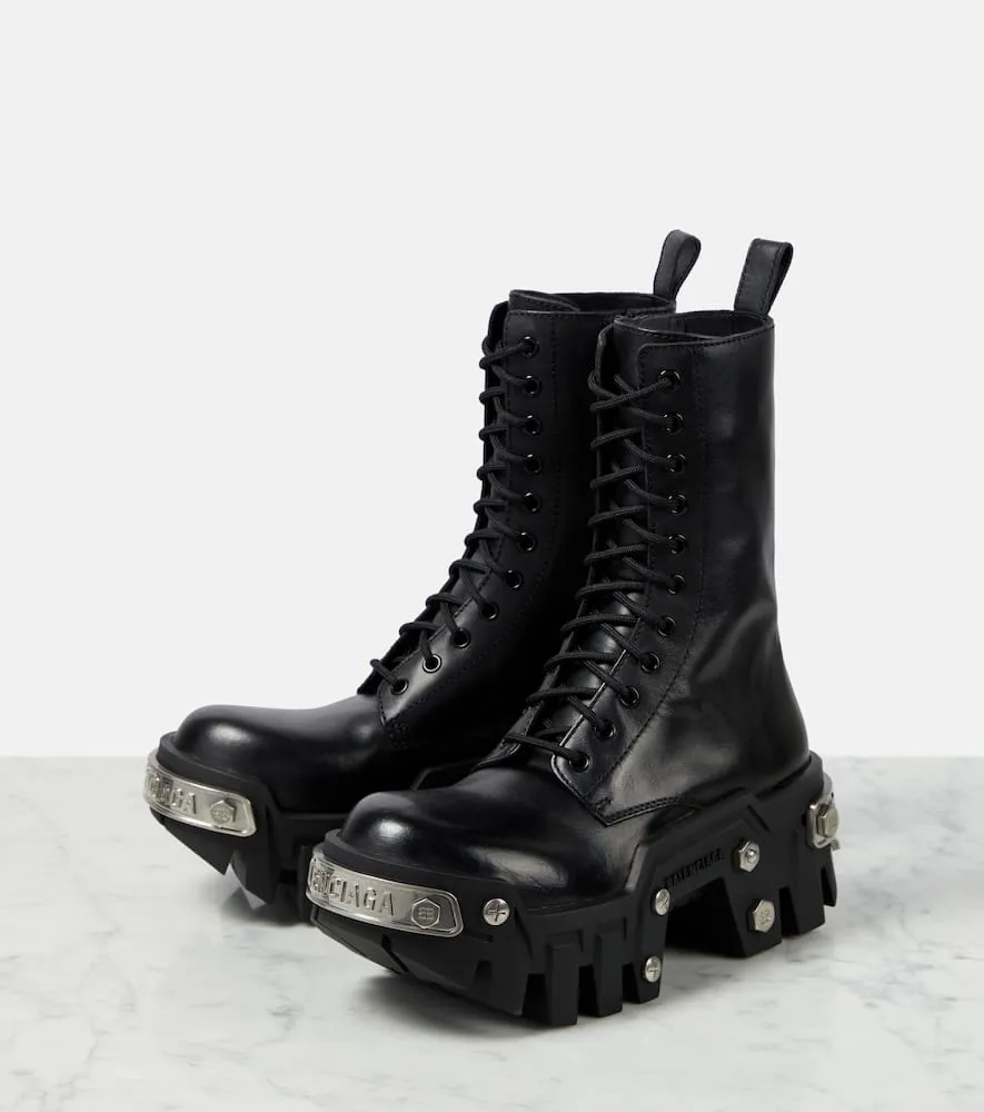 Balenciaga Bulldozer leather ankle boots