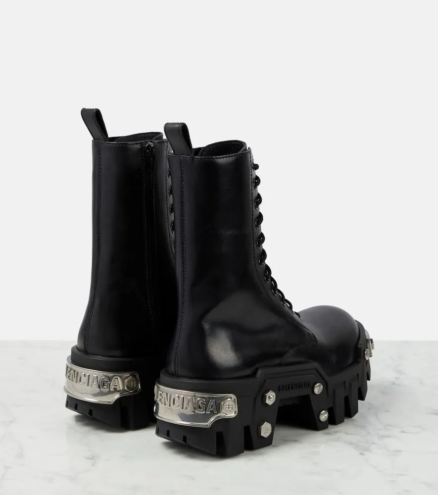 Balenciaga Bulldozer leather ankle boots