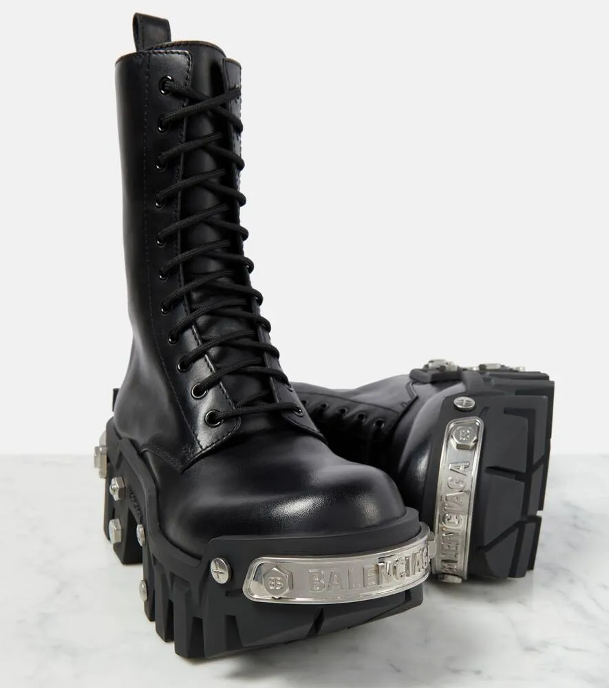 Balenciaga Bulldozer leather ankle boots