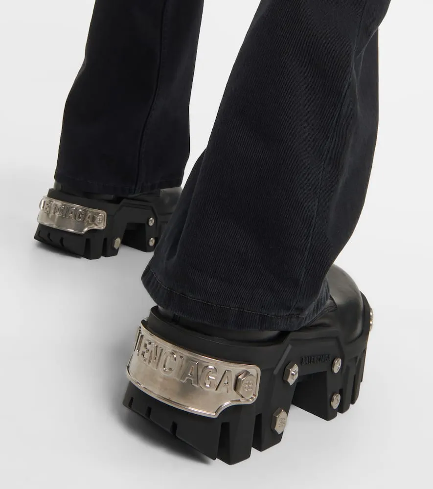 Balenciaga Bulldozer leather ankle boots