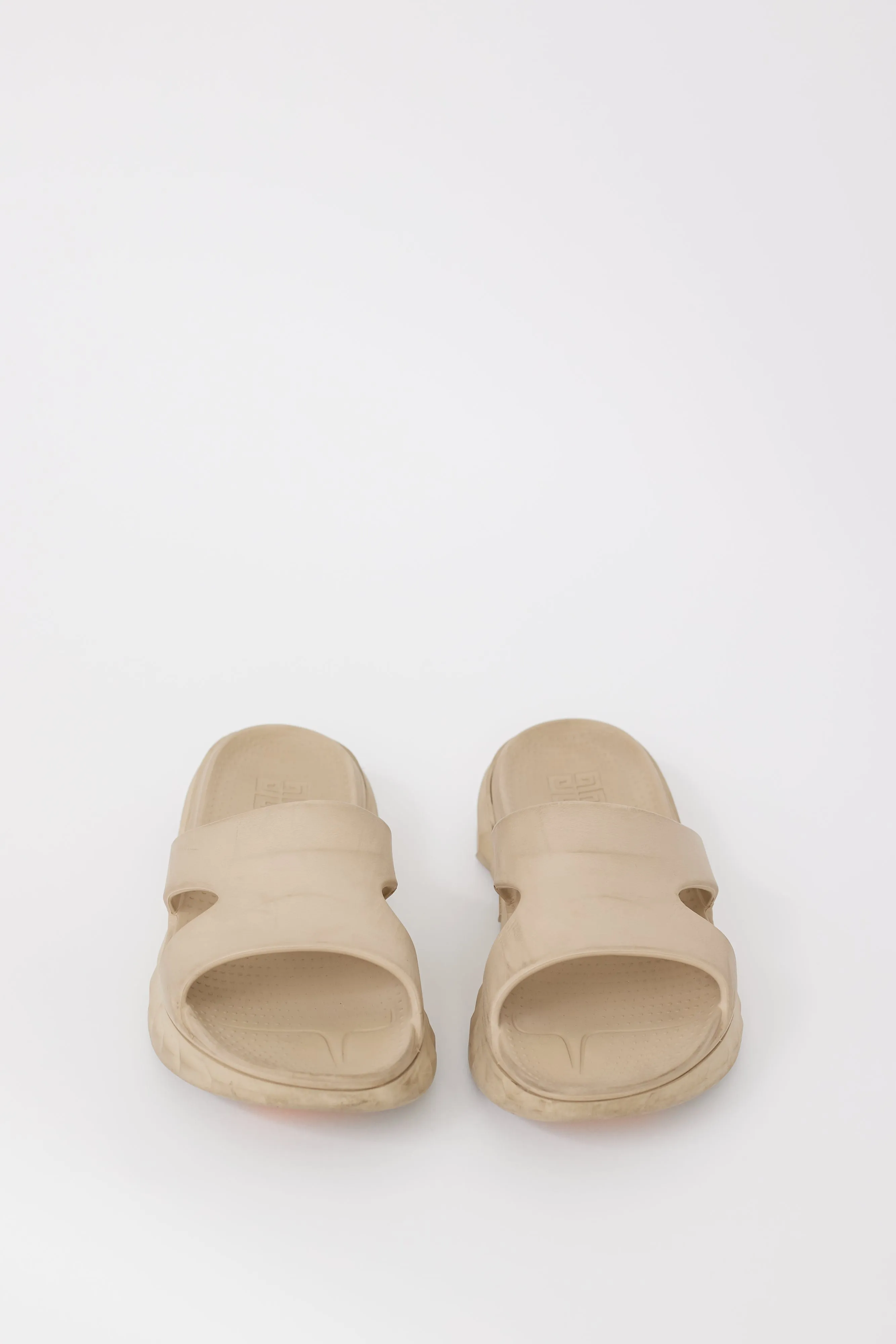 Beige Rubber Marshmallow Sandal