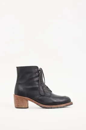 Black & Brown Leather Clara Boot