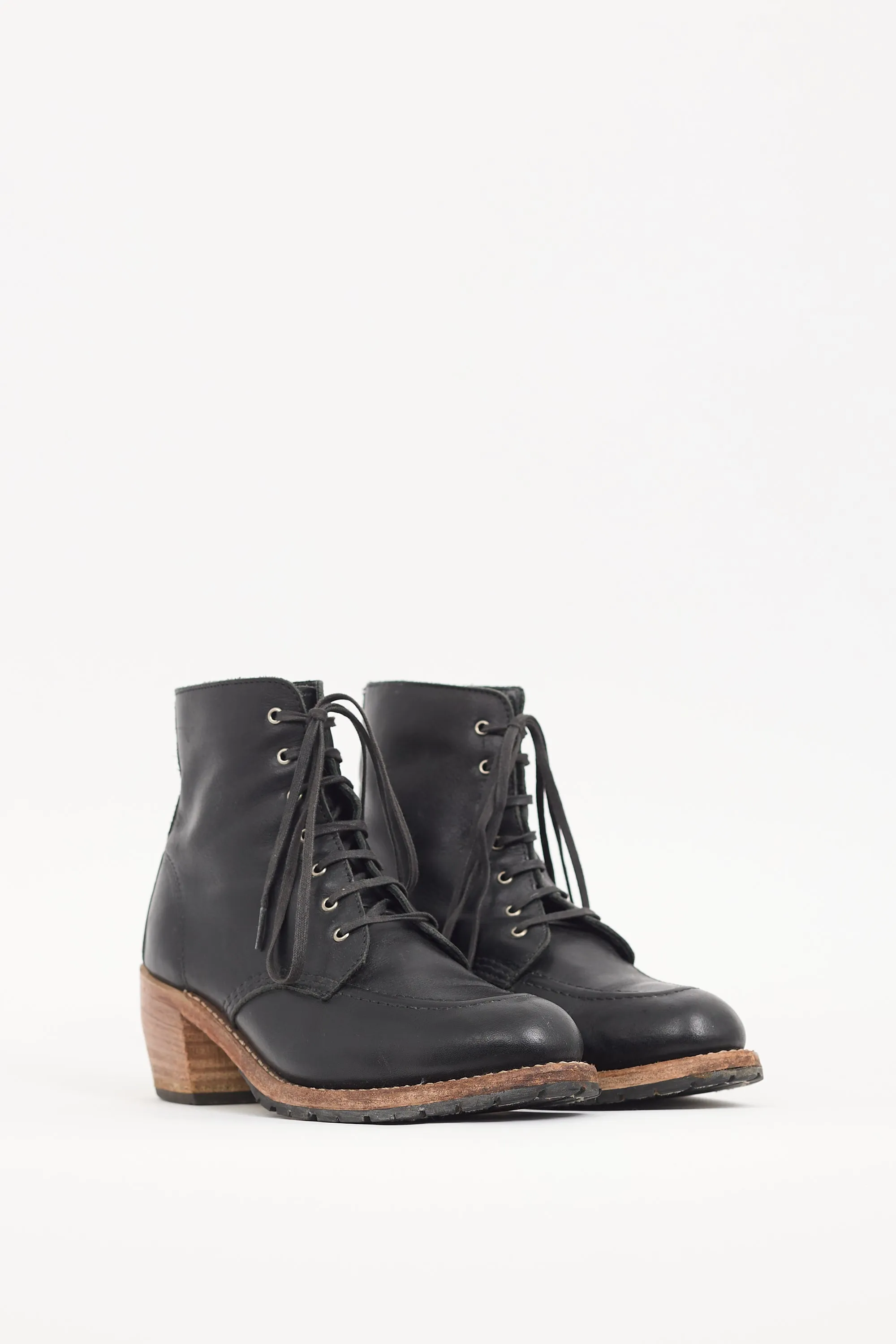 Black & Brown Leather Clara Boot