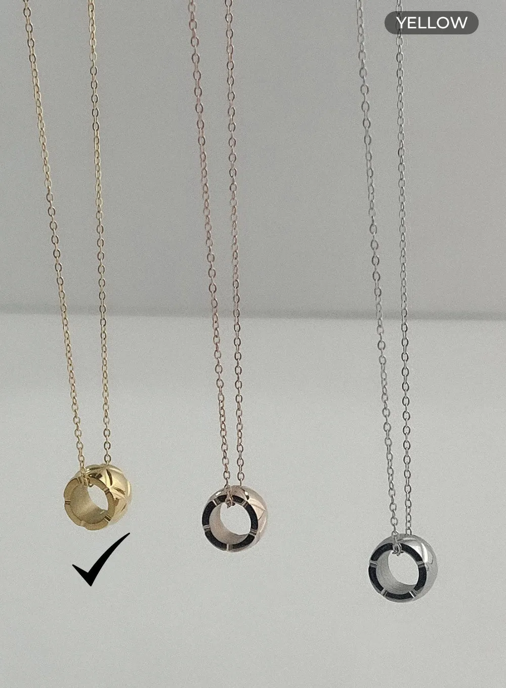 Bold Ring Necklace IL405