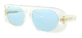 Burberry 0BE4322 387980 Transparent Yellow  Rectangle Sunglasses