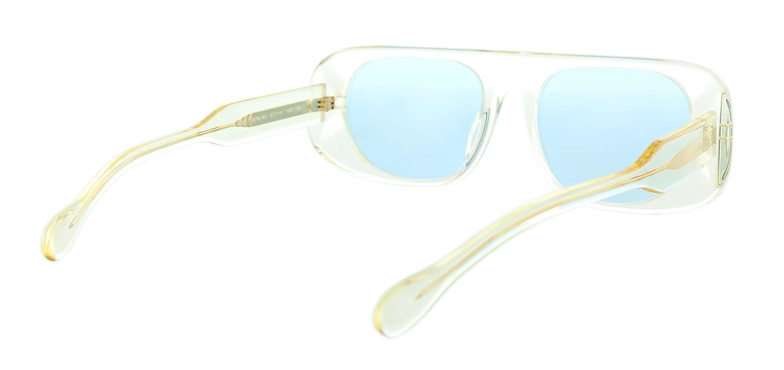 Burberry 0BE4322 387980 Transparent Yellow  Rectangle Sunglasses