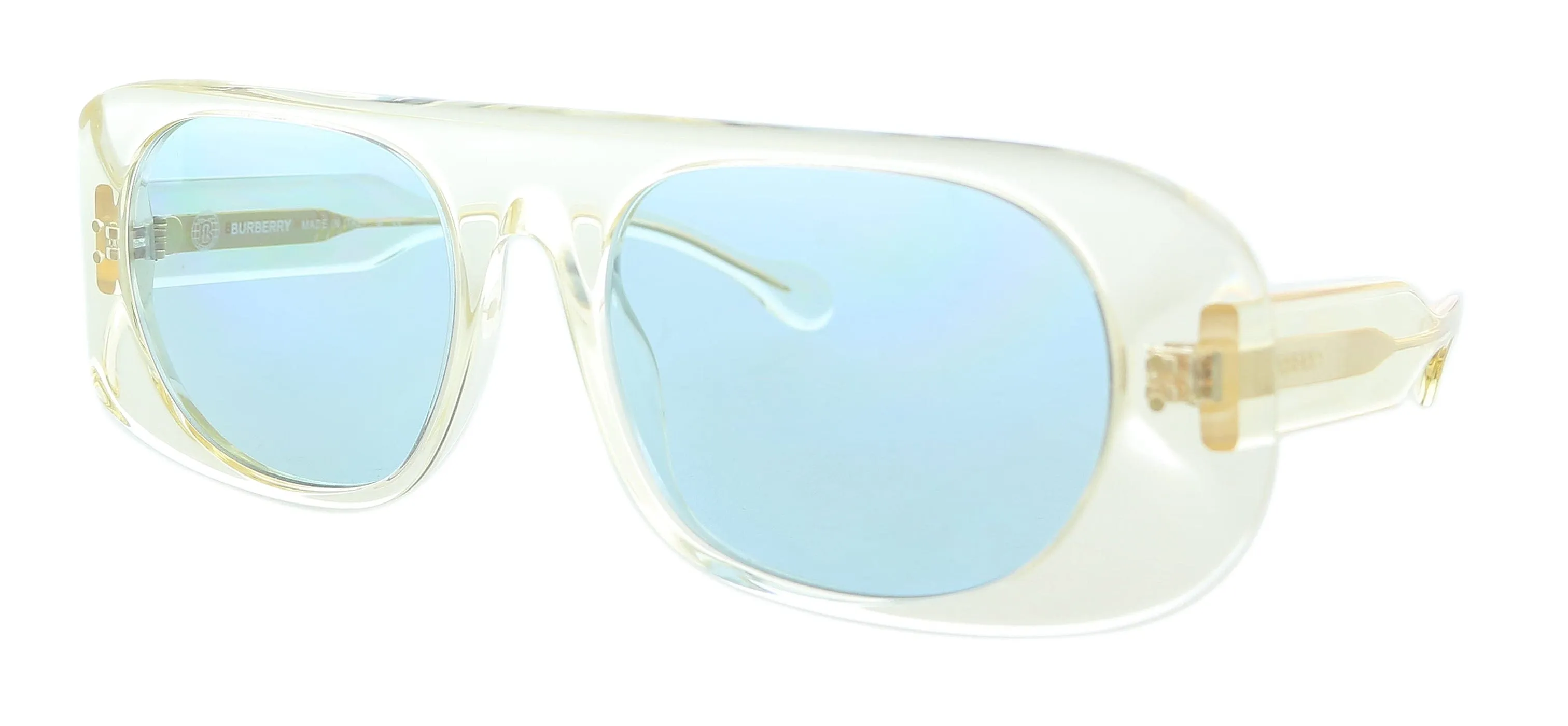 Burberry 0BE4322 387980 Transparent Yellow  Rectangle Sunglasses