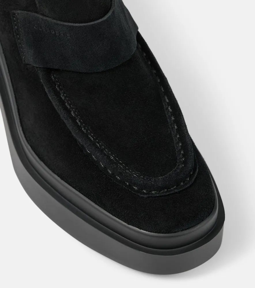 Clergerie Netta suede loafer pumps