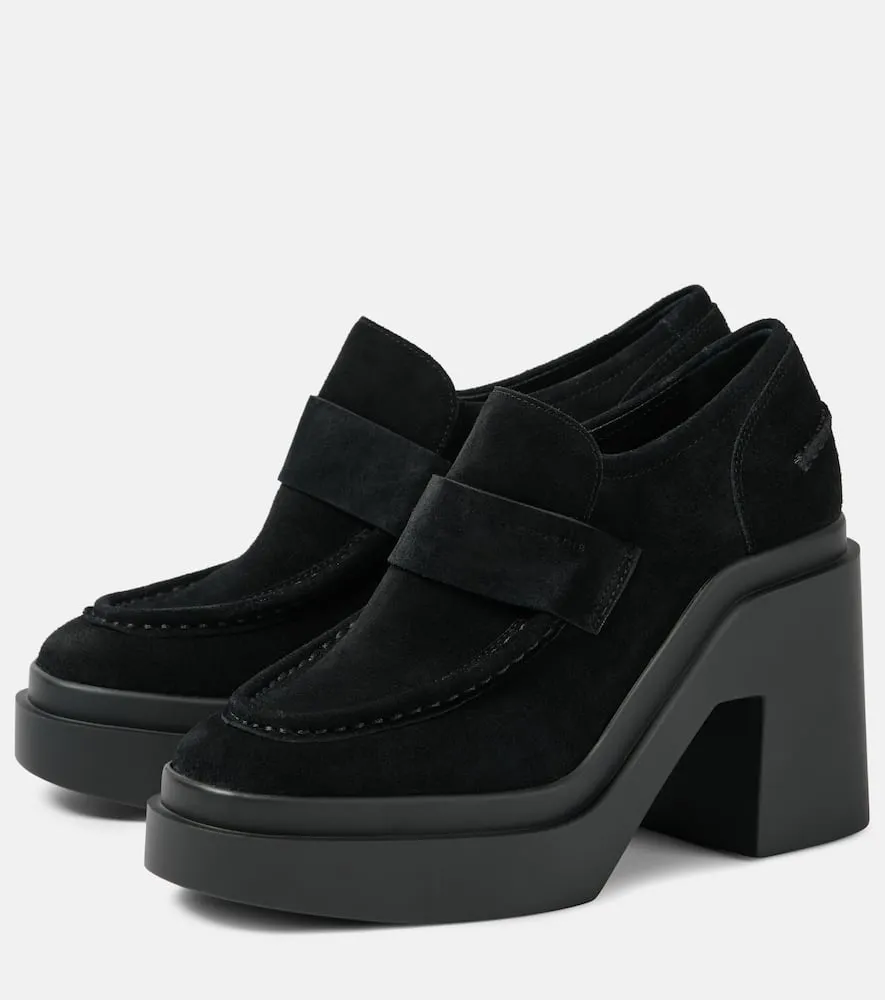Clergerie Netta suede loafer pumps