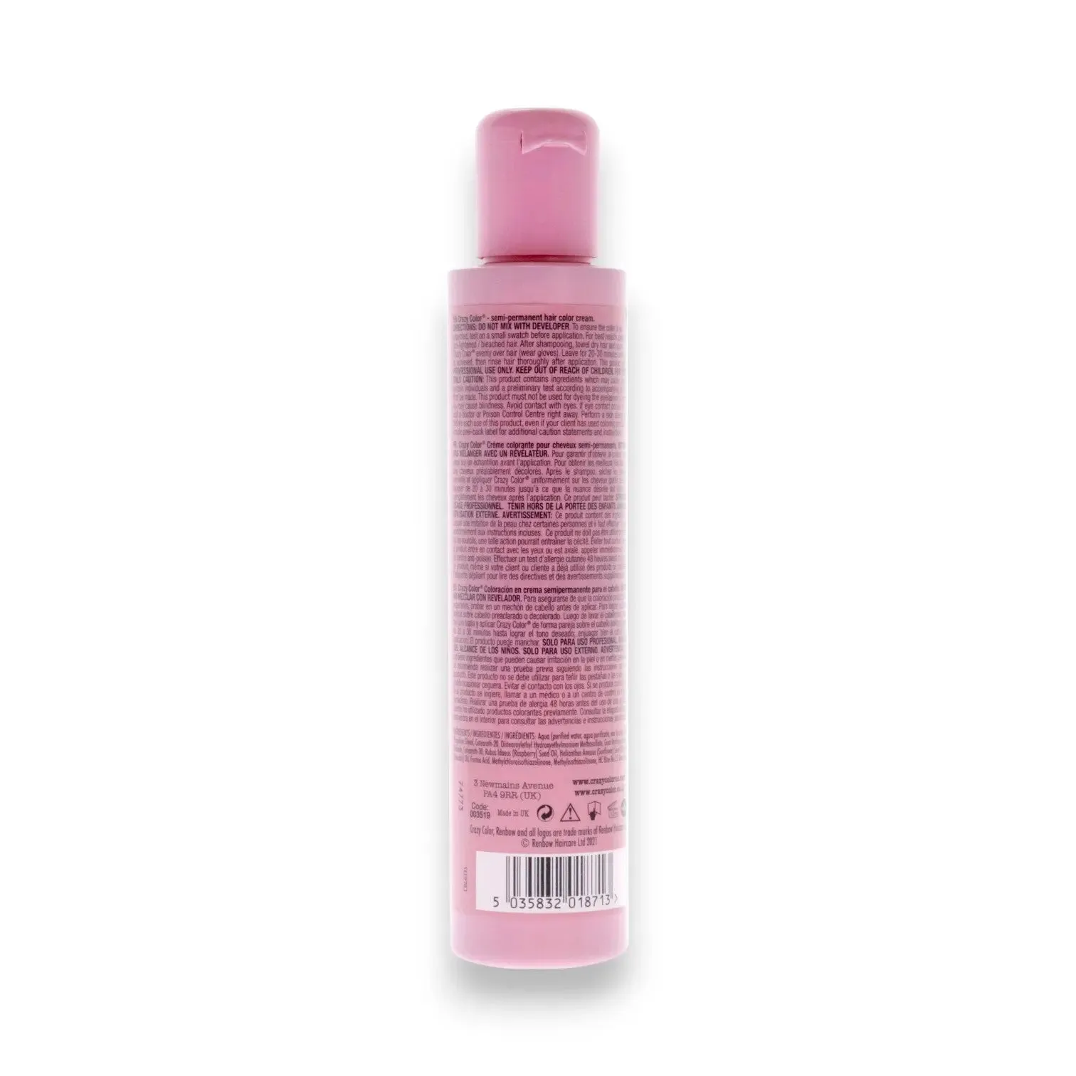 Crazy Color Semi-Permanent Hair Color Cream 150ml