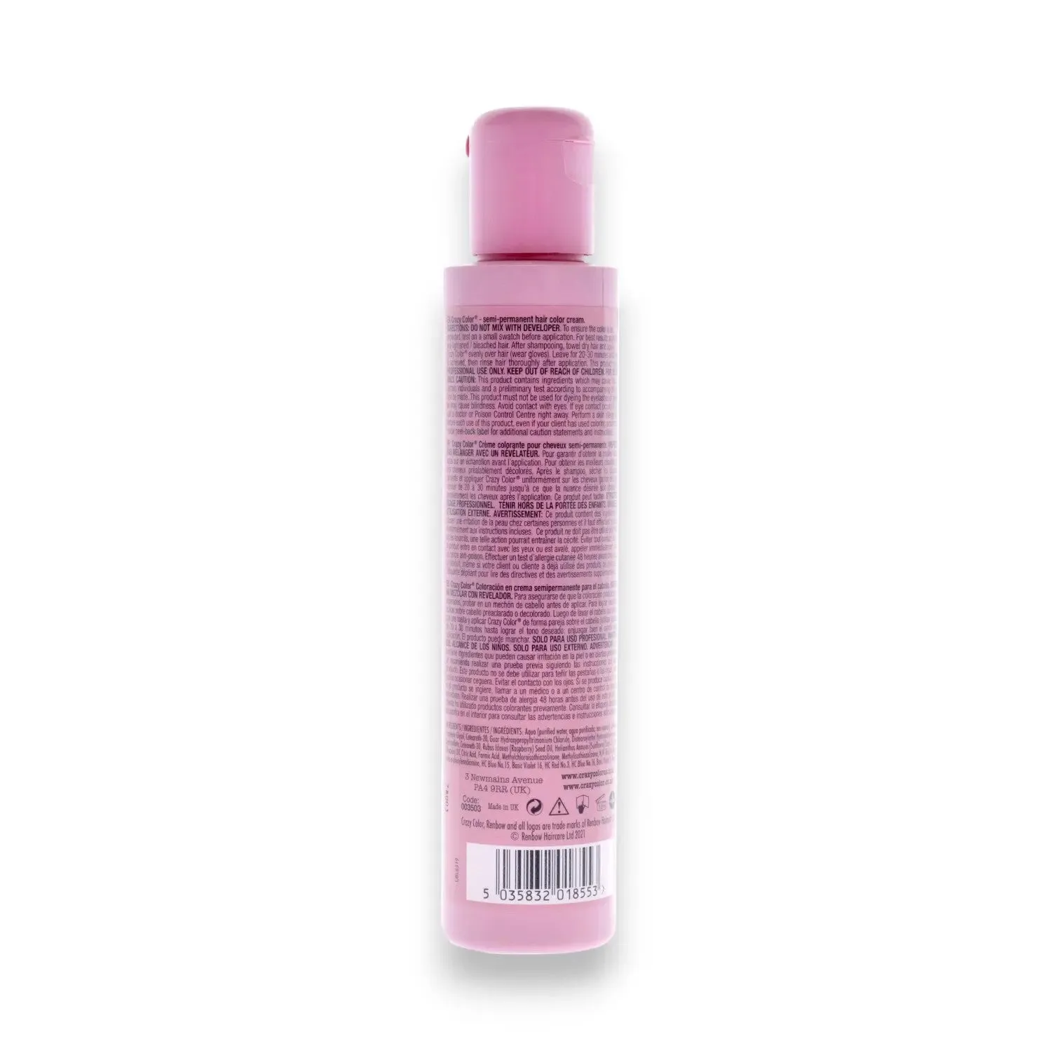 Crazy Color Semi-Permanent Hair Color Cream 150ml