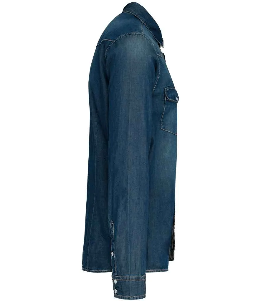 Kariban Long Sleeve Denim Shirt | Blue Jean