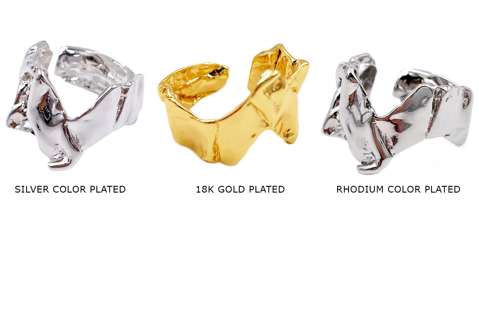 MP3979  Chunky Wide Design Ring CHOOSE COLOR BELOW