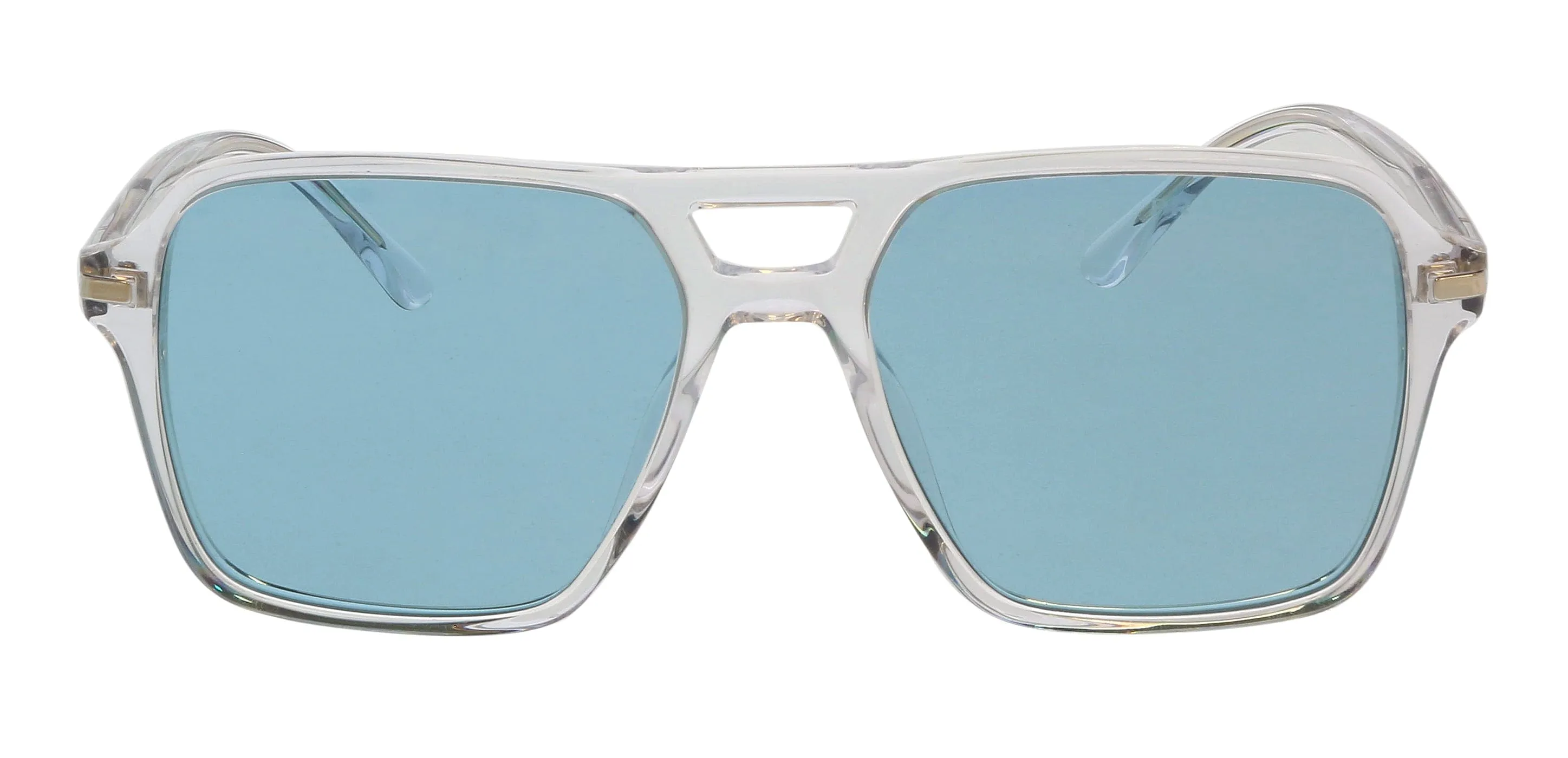 Prada 0PR 20YS 2AZ04D Transparent Square Full Rim Sunglasses