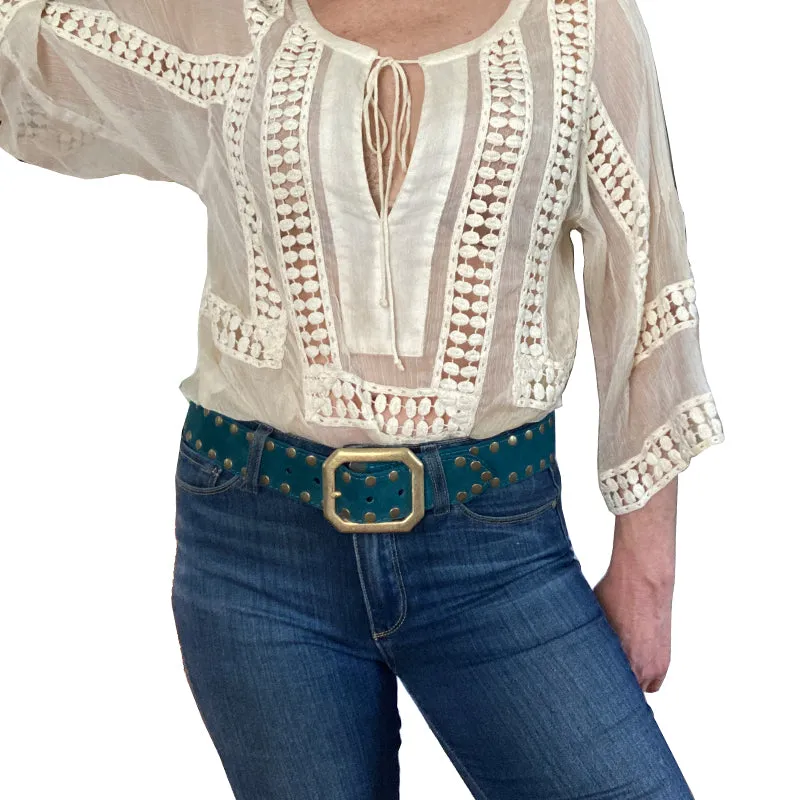 Squared Off Buckle - Black